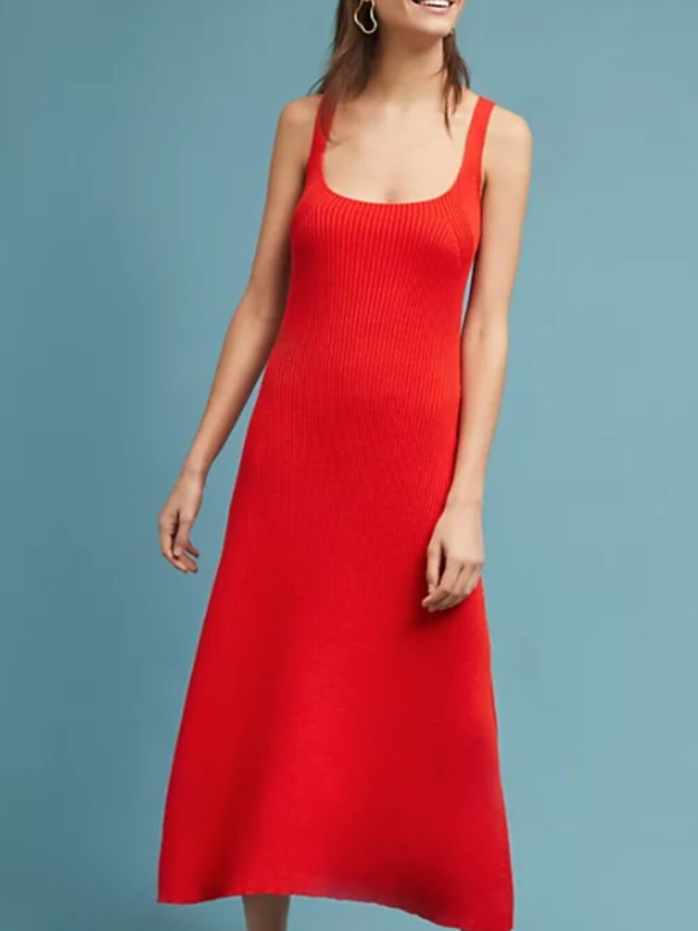 Mara Hoffman Red Knit Vita Dress - M (L)